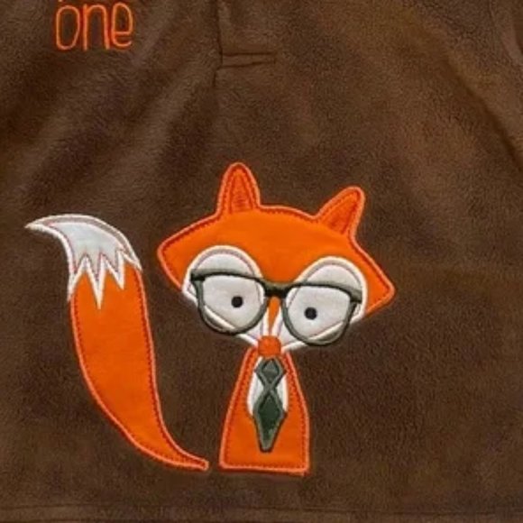 Buster Brown Soft Fleece Wild One Fox Lined Hoodie 12 Months - Picture 6 of 8